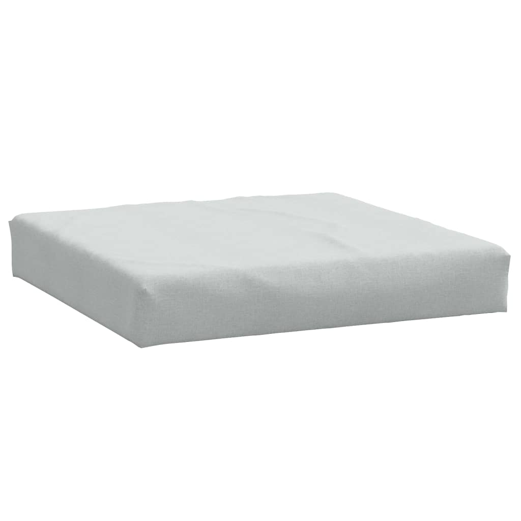 Pallet Cushion Light Gray Mélange 60x60x10 cm in Fabric