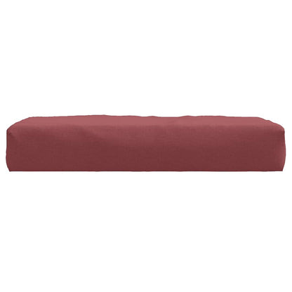 Cuscino per Pallet Rosso Vino Mélange 60x60x10 cm in Tessuto