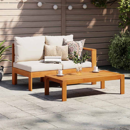 Tavolo da Giardino 100x50x27 cm in Legno Massello di Acacia | homemem39