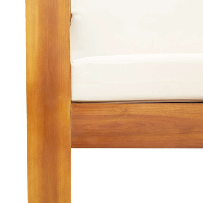 Divano da Giardino con Cuscini 2 Posti Legno Massello di Acacia - homemem39