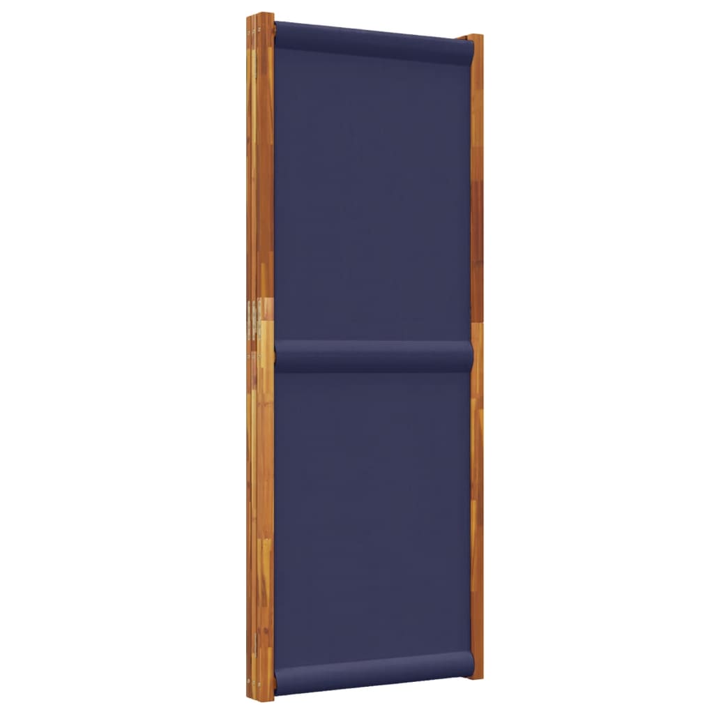 Dark Blue 3-Panel Divider 210x180 cm