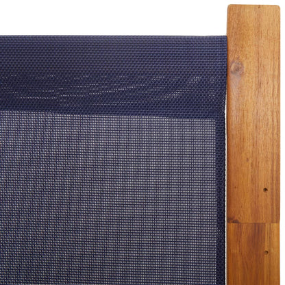 Dark Blue 3-Panel Divider 210x180 cm