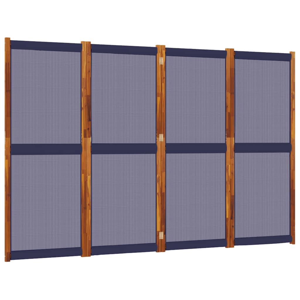 4-Panel Divider Dark Blue 280x180 cm