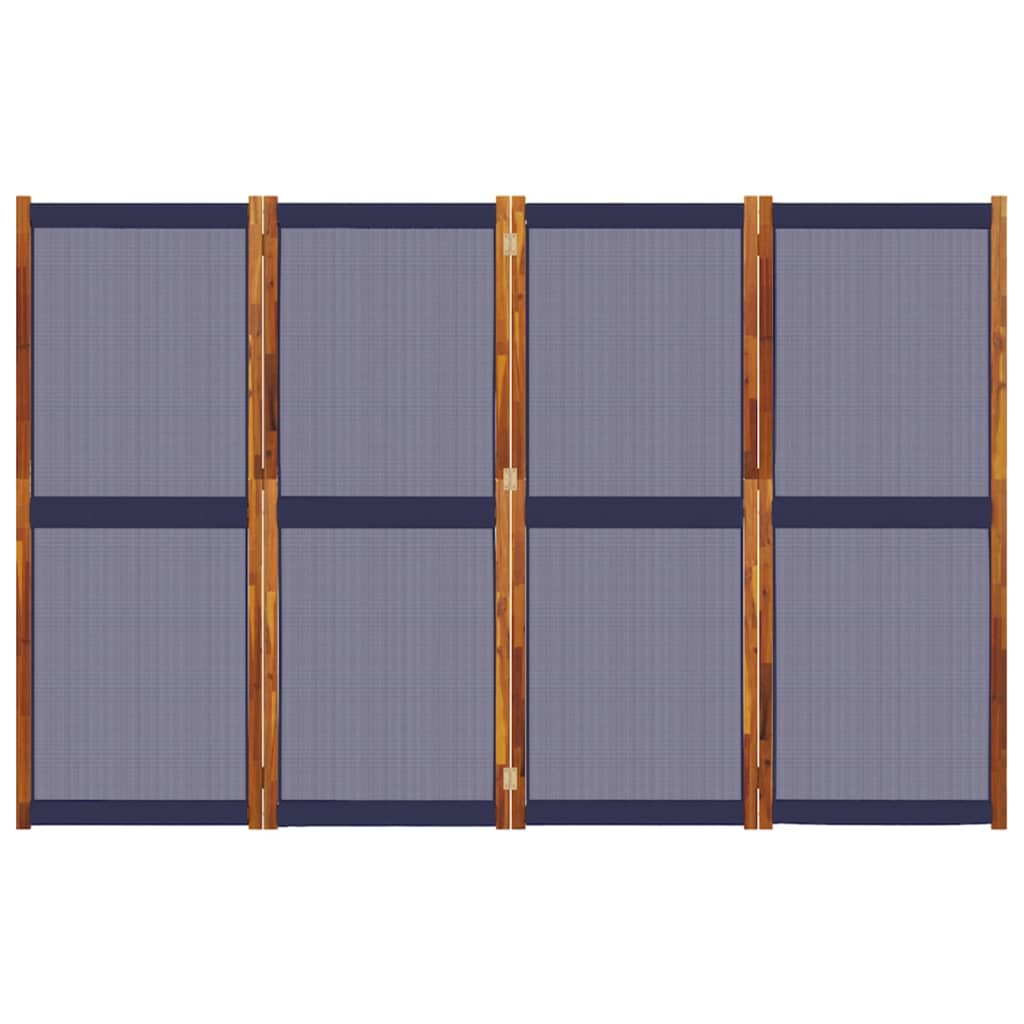 4-Panel Divider Dark Blue 280x180 cm