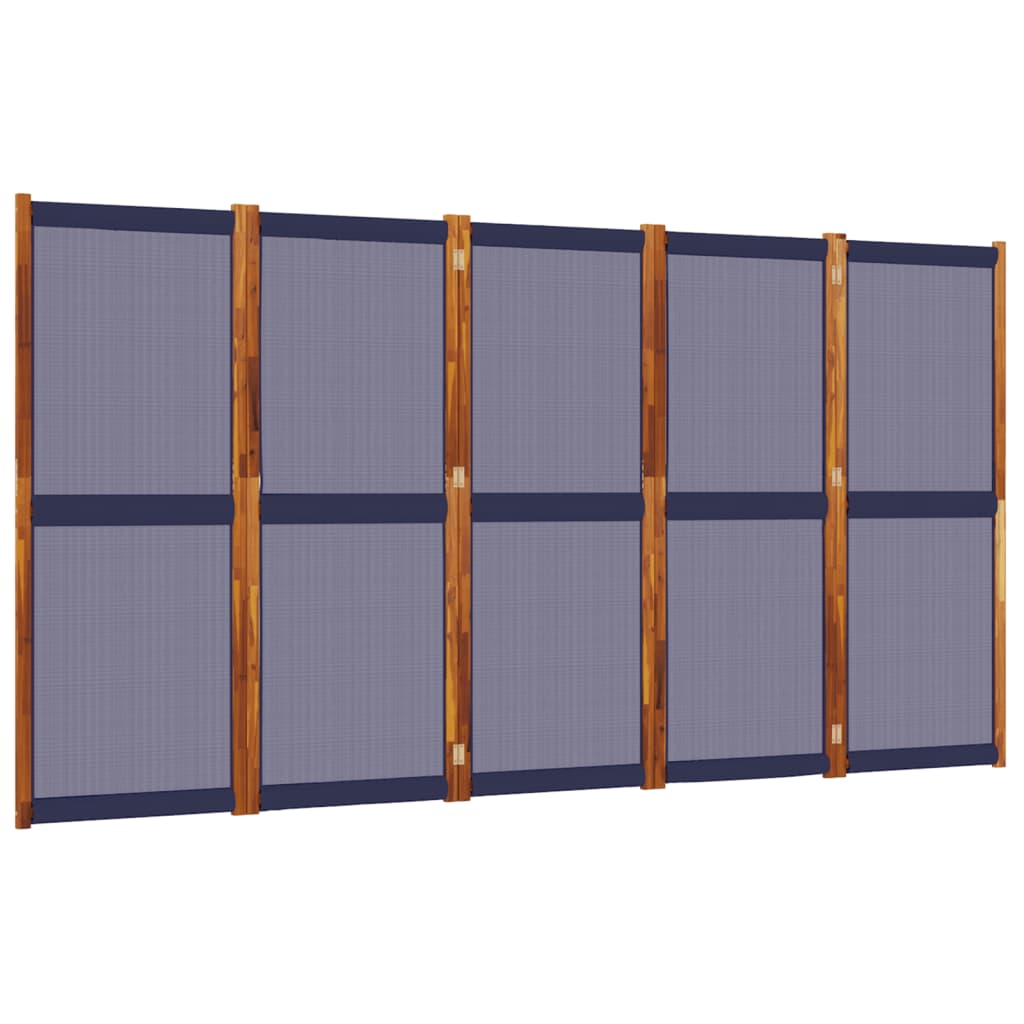 5-Panel Divider Dark Blue 350x180 cm