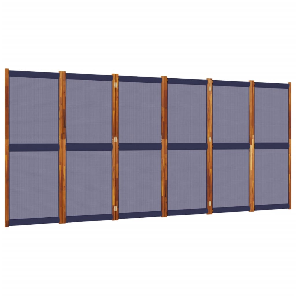 Dark Blue 6-Panel Divider 420x180 cm