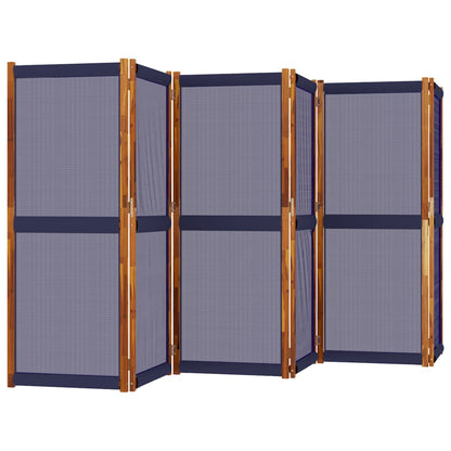 Dark Blue 6-Panel Divider 420x180 cm