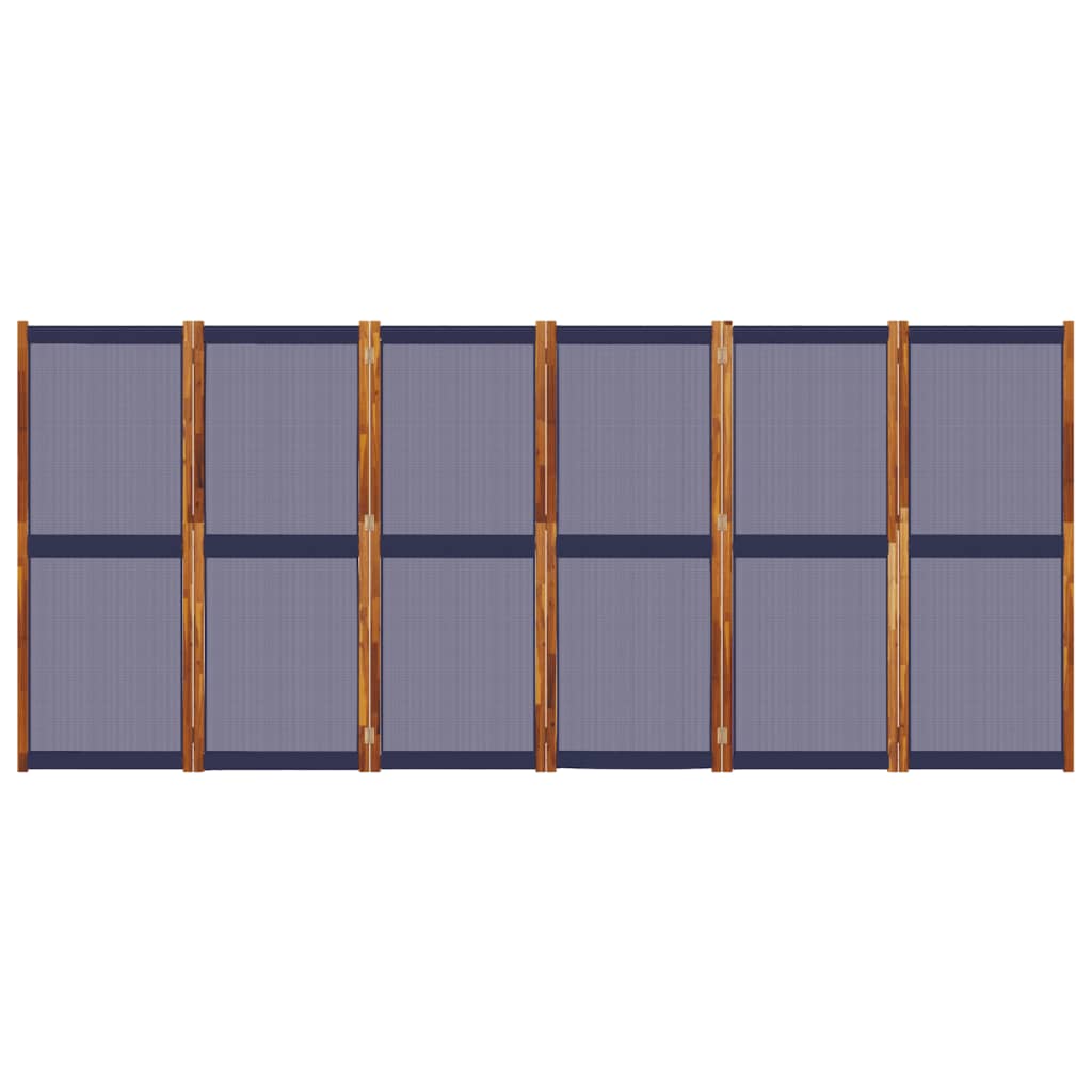 Dark Blue 6-Panel Divider 420x180 cm