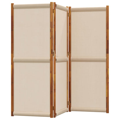 3-panel divider in dove gray 210x180 cm
