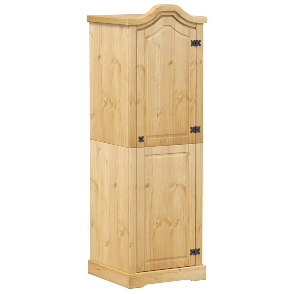 Corona wardrobe 55x52x170 cm in solid pine wood