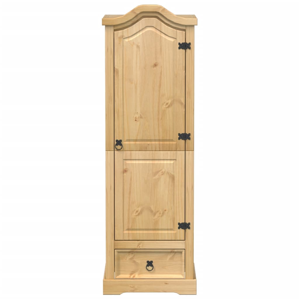 Corona wardrobe 55x52x170 cm in solid pine wood