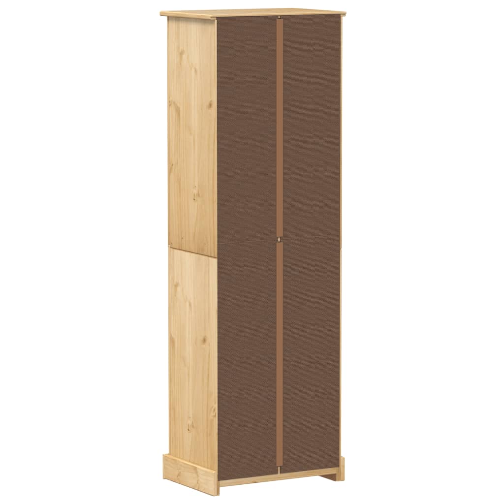 Corona wardrobe 55x38x170 cm in solid pine wood