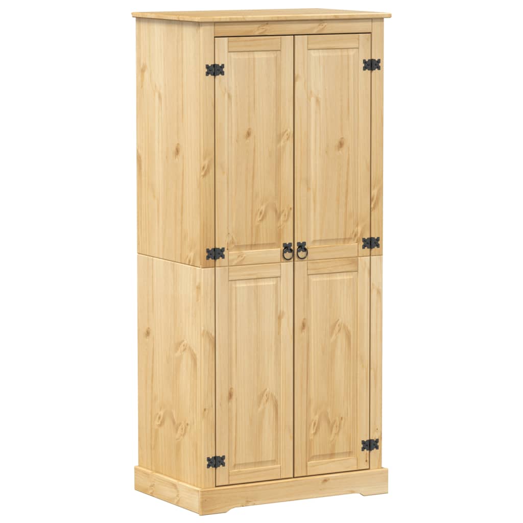 Corona wardrobe 76x50x170 cm in solid pine wood