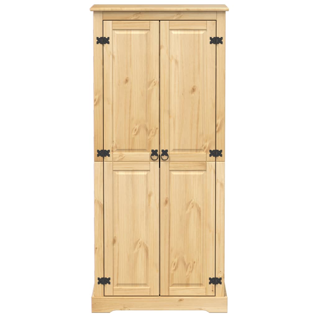 Corona wardrobe 76x50x170 cm in solid pine wood