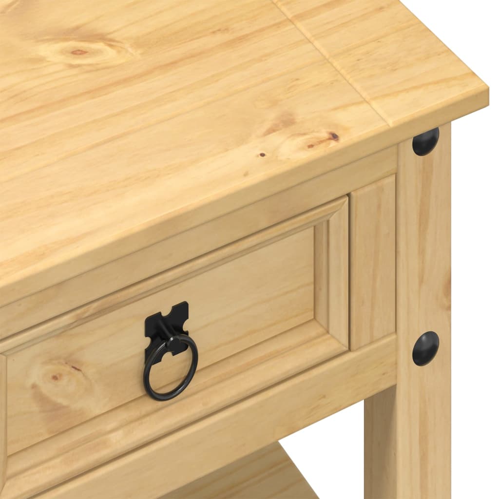 Tavolino con Cassetti Corona 85x50x45 cm Legno Massello di Pino | homemem39