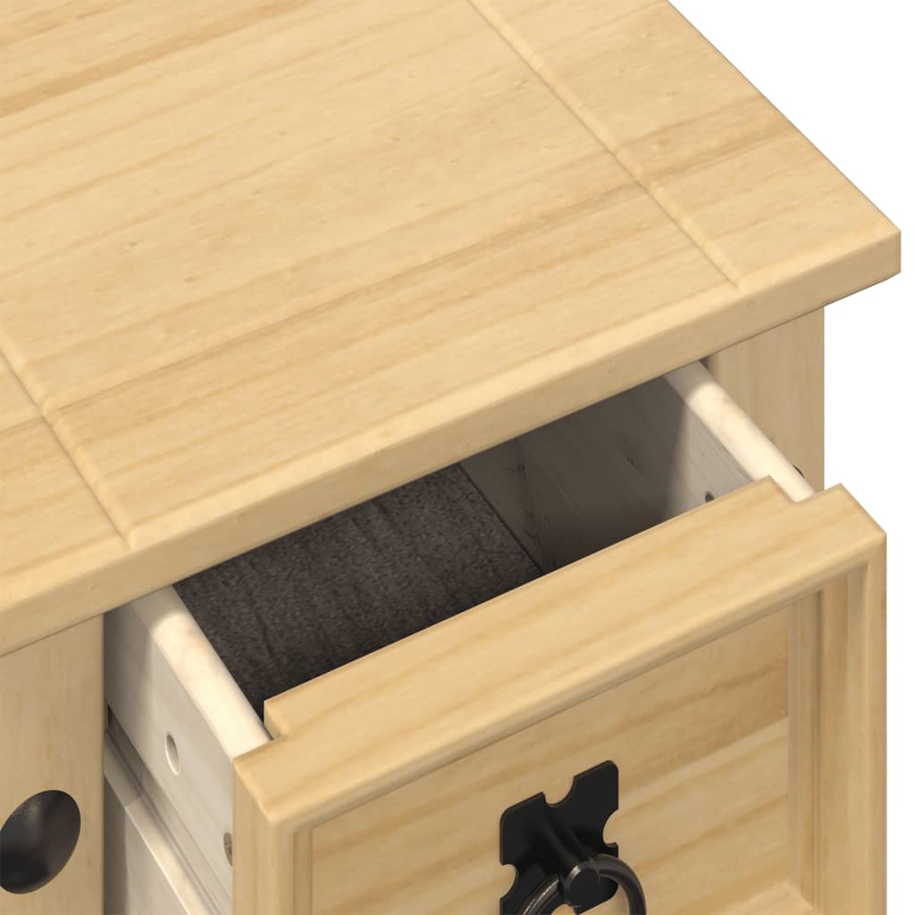 Porta Piante Corona 30x30x73 cm in Legno Massello di Pino - homemem39