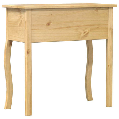 Tavolino Consolle Corona 73x35x73 cm in Legno Massello di Pino | homemem39