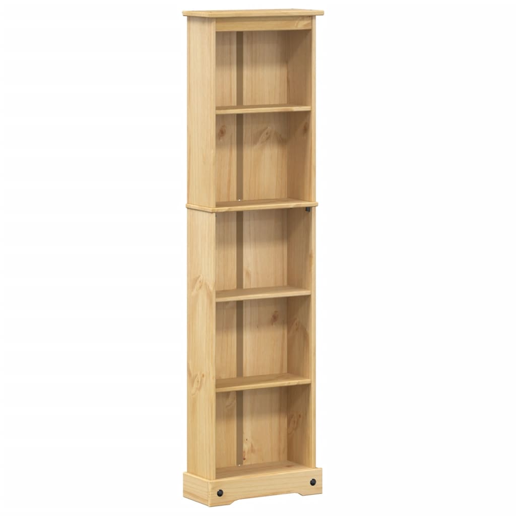 Libreria Corona 46x20x170 cm in Legno Massello di Pino | homemem39