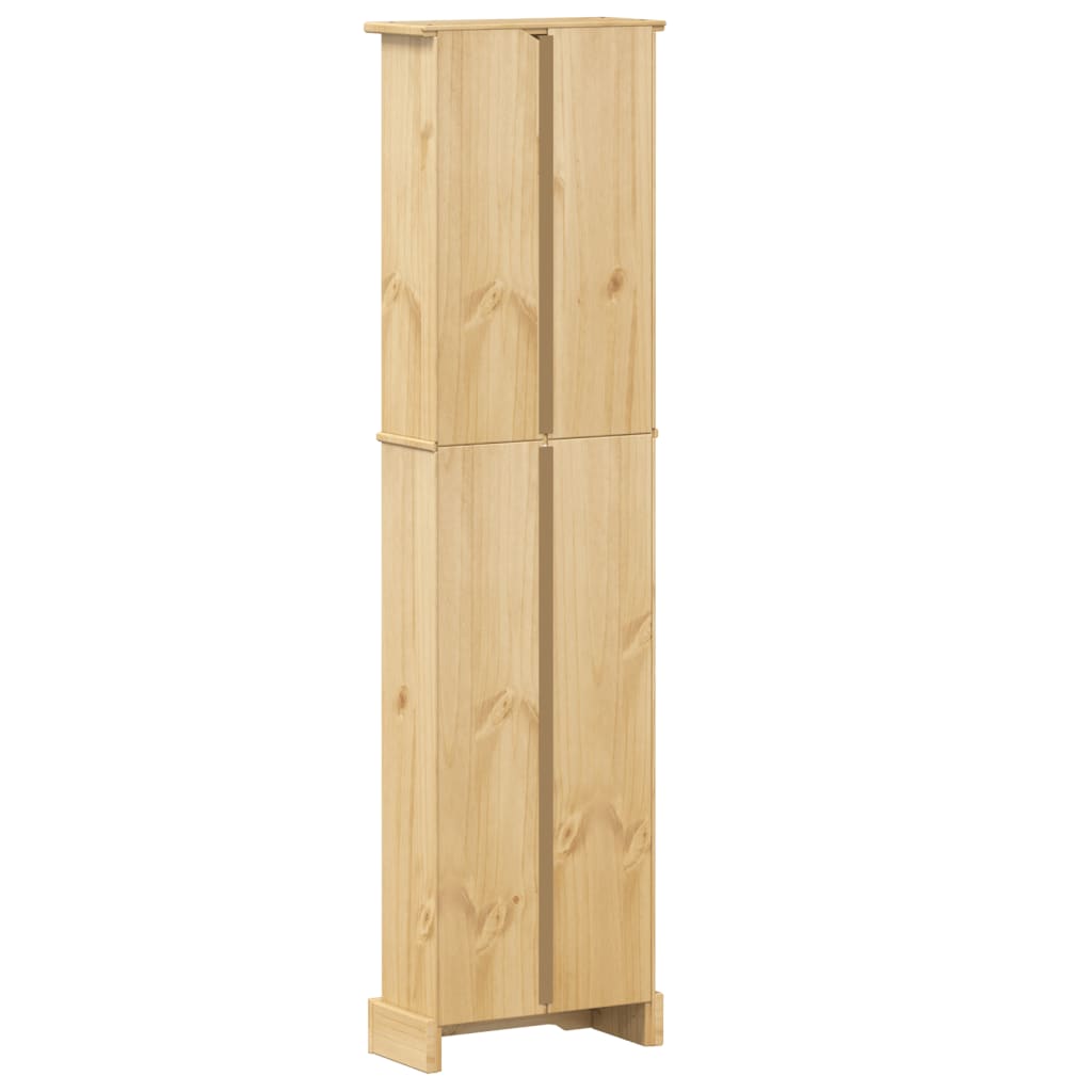 Libreria Corona 46x20x170 cm in Legno Massello di Pino | homemem39