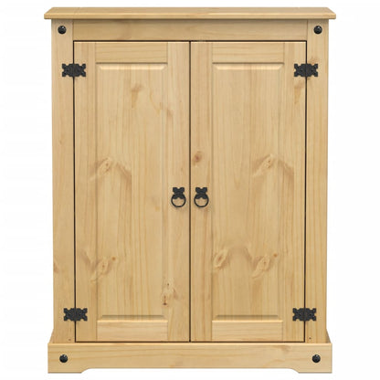 Scarpiera Corona 86x38,5x108 cm in Legno Massello di Pino