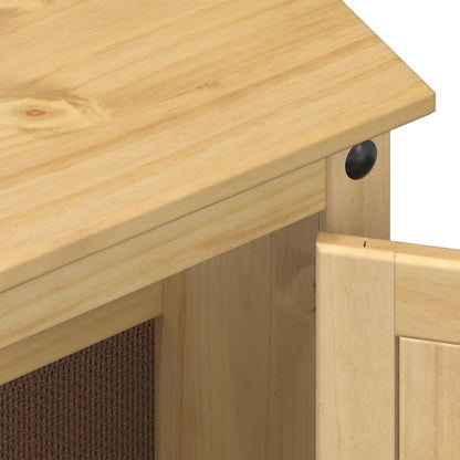 Mobile Lavabo da Bagno Corona 73x33x60cm Legno Massello di Pino | homemem39