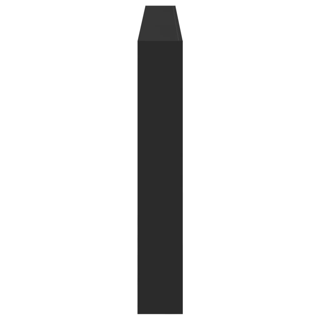 Testiera con Contenitore a LED Nera 220x17x102 cm - homemem39