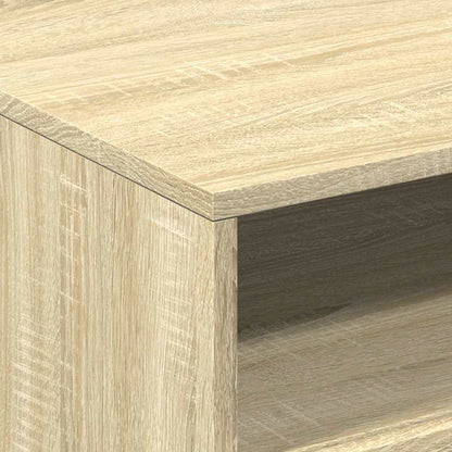 Tavolino da Soggiorno con Luci LED Rovere Sonoma 50x49x40 cm | homemem39