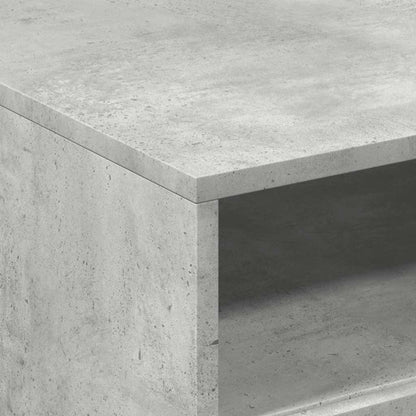 Tavolino da Soggiorno con Luci LED Grigio Cemento 50x49x40 cm | homemem39