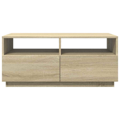 Tavolino da Salotto Gambe in Metallo Rovere Sonoma 90x49x40 cm | homemem39