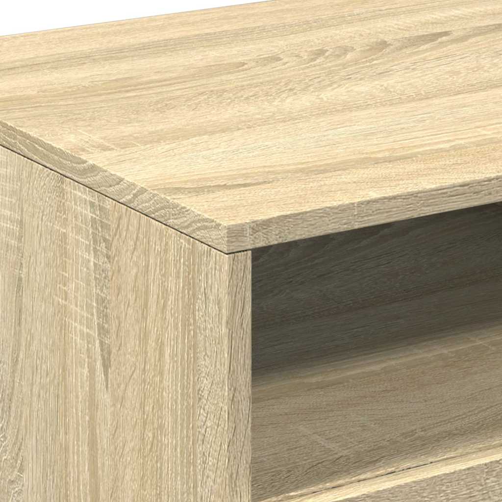 Tavolino da Salotto Gambe in Metallo Rovere Sonoma 90x49x40 cm | homemem39