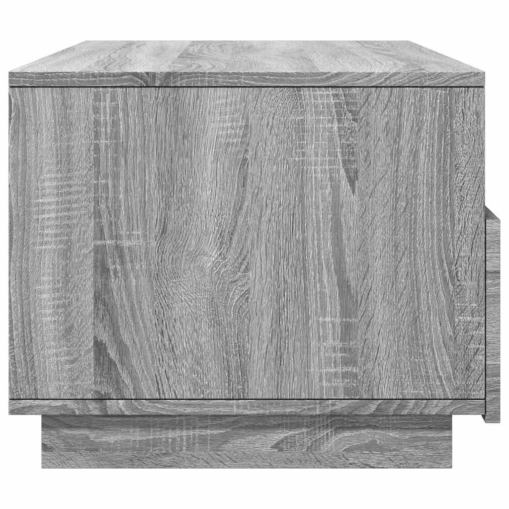 Tavolino da Soggiorno con Luci LED Grigio Sonoma 90x49x40 cm | homemem39
