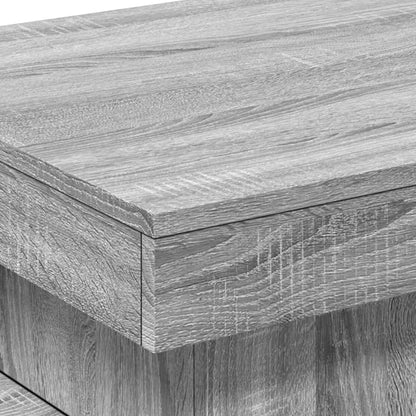 Tavolino da Salotto con Luci LED Grigio Sonoma 50x50x40 cm | homemem39