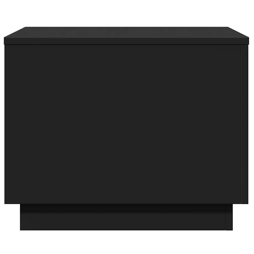 Tavolino da Salotto con Luci LED Nero 50x50x40 cm | homemem39