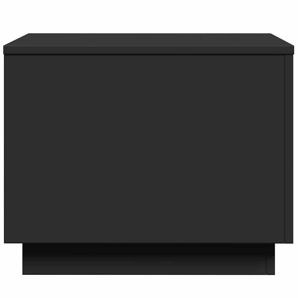 Tavolino da Salotto con Luci LED Nero 50x50x40 cm | homemem39