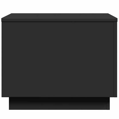 Tavolino da Salotto con Luci LED Nero 50x50x40 cm | homemem39