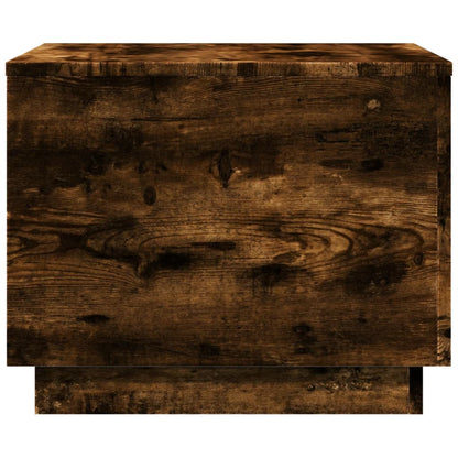 Tavolino da Soggiorno con Luci LED Rovere Sonoma 50x50x40 cm | homemem39