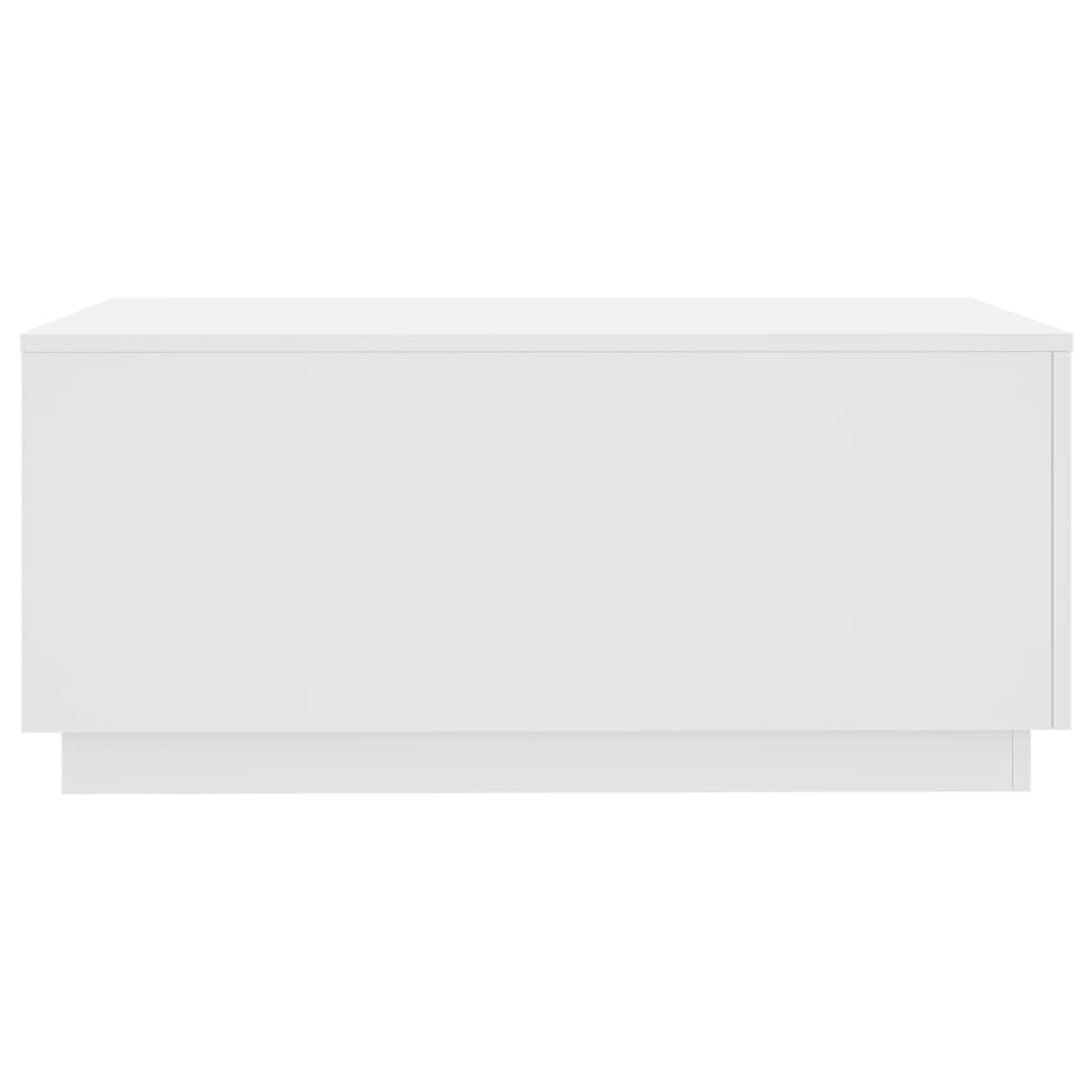 Tavolino da Soggiorno con Luci LED Bianco 90x50x40 cm | homemem39