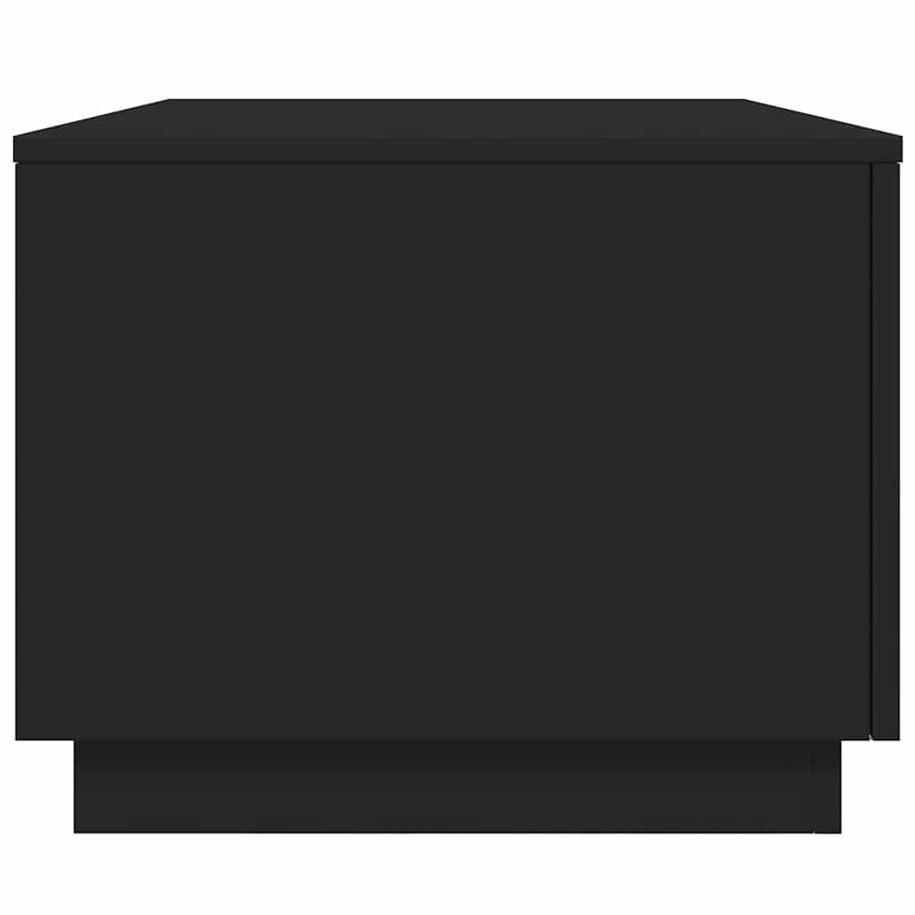 Tavolino da Soggiorno con Luci LED Nero 90x50x40 cm | homemem39