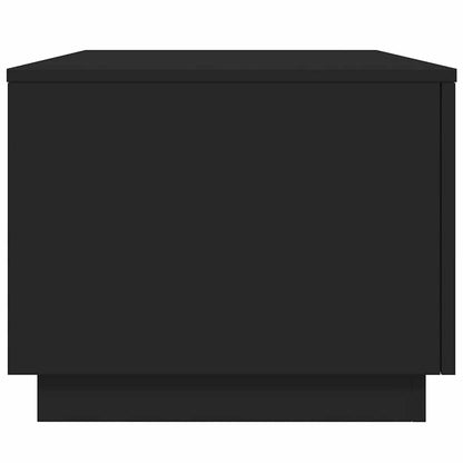 Tavolino da Soggiorno con Luci LED Nero 90x50x40 cm | homemem39