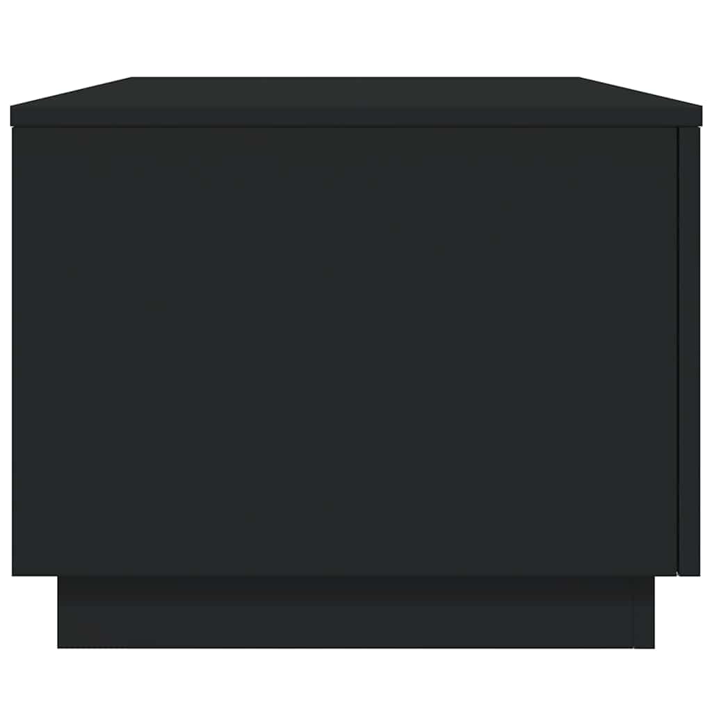 Tavolino da Soggiorno con Luci LED Nero 90x50x40 cm