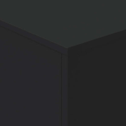 Tavolino da Soggiorno con Luci LED Nero 90x50x40 cm | homemem39