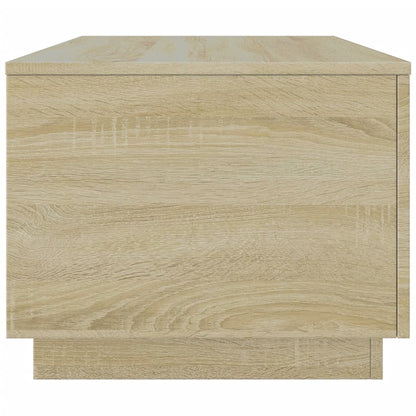 Tavolino da Soggiorno con Luci LED Rovere Sonoma 90x50x40 cm | homemem39