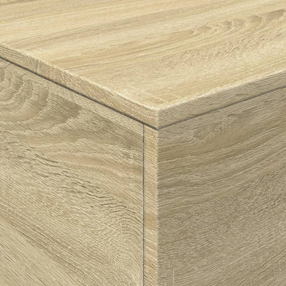 Tavolino da Soggiorno con Luci LED Rovere Sonoma 90x50x40 cm | homemem39