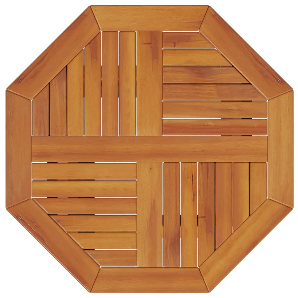 Tavolo da Giardino Pieghevole Ø60x75cm Legno Massello di Acacia