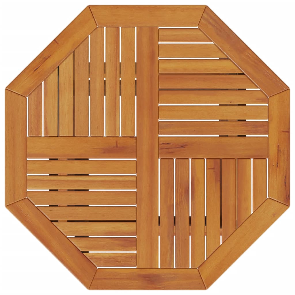 Tavolo da Giardino Pieghevole Ø70x75cm Legno Massello di Acacia