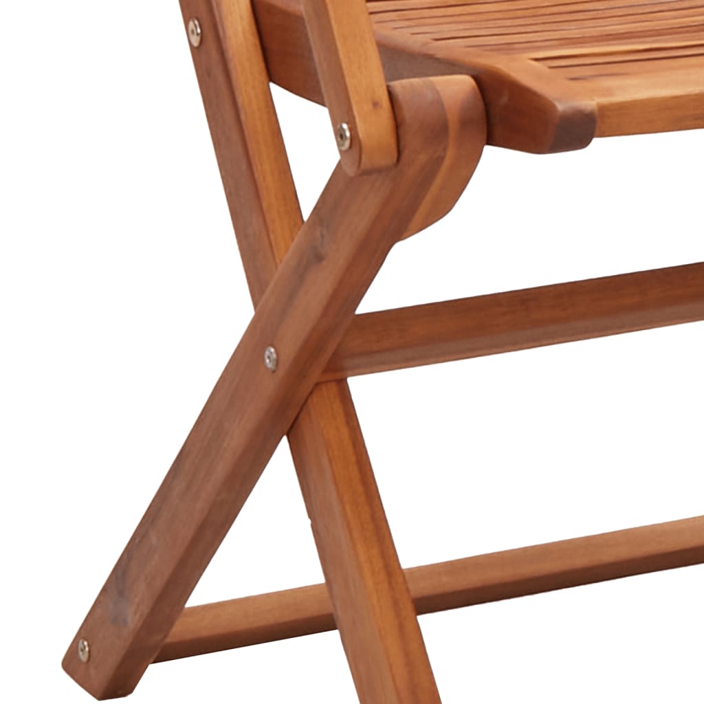 Sedie da Giardino Pieghevoli con Braccioli 2pz Massello Acacia | homemem39
