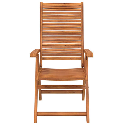 Sedie Giardino Pieghevoli Reclinabili 2pz Legno Massello Acacia | homemem39