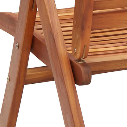 Sedie Giardino Pieghevoli Reclinabili 2pz Legno Massello Acacia | homemem39