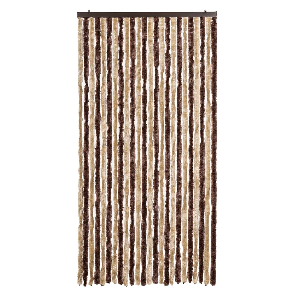 Tenda Antimosche Beige e Marrone Chiaro 100x200 cm in Ciniglia | homemem39