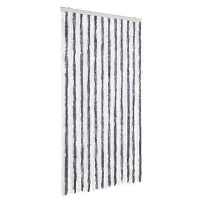 Tenda Antimosche Grigia e Bianca 100x230 cm in Ciniglia | homemem39